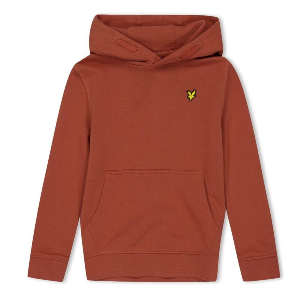 Lyle & Scott Childrens/Kids Logo Drawstring Hoodie / Brick